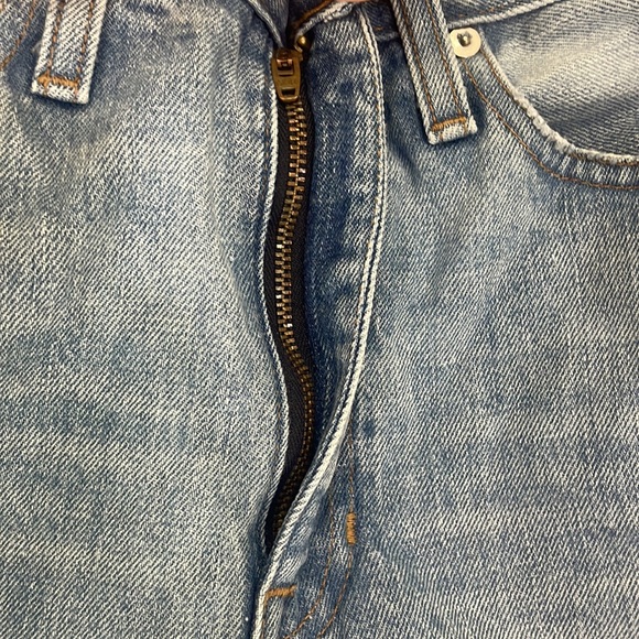 Madewell Women’s Light Wash Bleach Distressed Dadjean Size 26 - Picture 5 of 14